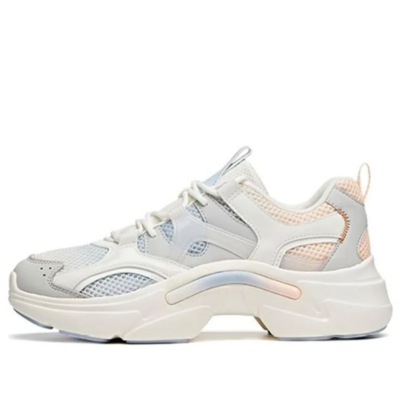 (WMNS) ANTA Running Series Sneakers 'White Blue Pink' 122028882-2 sold by KicksCrew