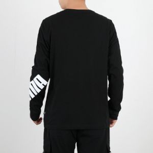 Puma Casual Long Sleeve T-Shirt 'Black' 845979-01 sold by KicksCrew