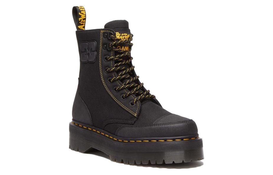 Dr.Martens x Ganni Jadon Nylon Platform Boots 'Black' 31794001 sold by KicksCrew product image thumbnail 4
