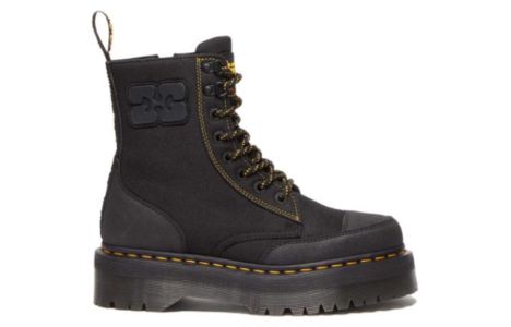 Dr.Martens x Ganni Jadon Nylon Platform Boots 'Black' 31794001 sold by KicksCrew