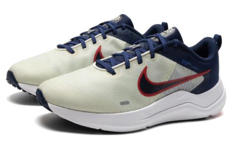 Nike Downshifter 12 Road Running Shoes 'White Red Midnight Navy' DD9293-012 sold by KicksCrew