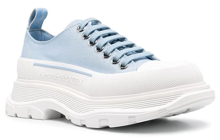 (WMNS) Alexander McQueen Tread Slick Low Lace Up 'Blue White' 611705W4LR14802 sold by KicksCrew product image thumbnail 3