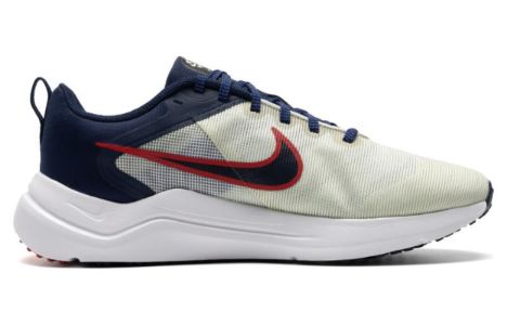 Nike Downshifter 12 Road Running Shoes 'White Red Midnight Navy' DD9293-012 sold by KicksCrew