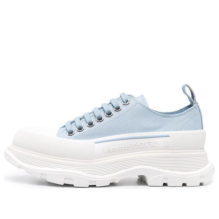 (WMNS) Alexander McQueen Tread Slick Low Lace Up 'Blue White' 611705W4LR14802 sold by KicksCrew