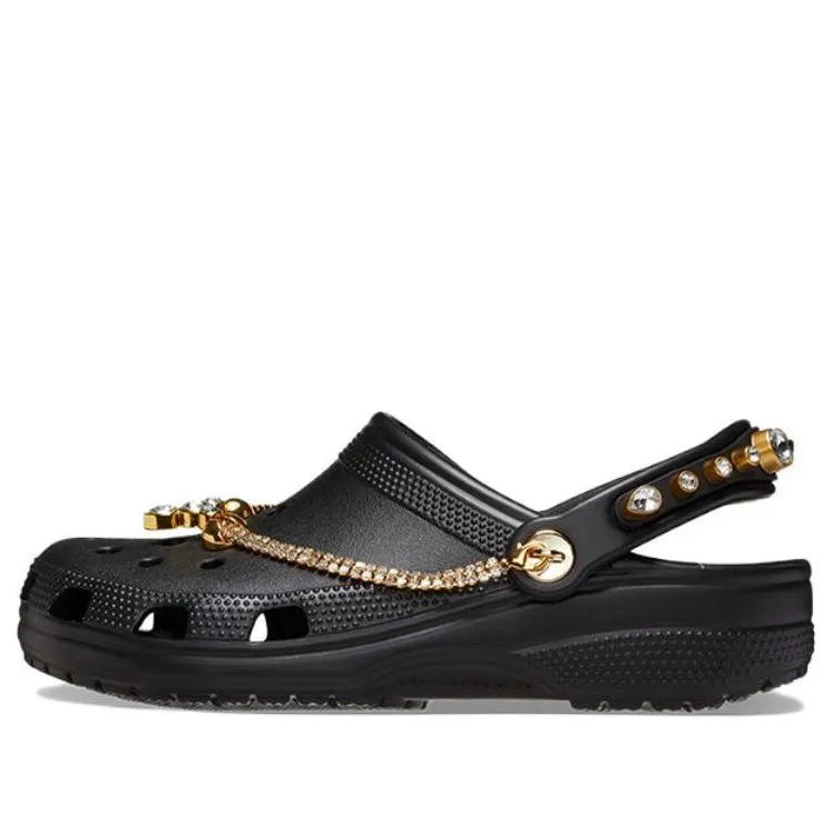 (WMNS) Crocs Classic Tiara Clogs 'Black Gold' 209684-001 sold by KicksCrew