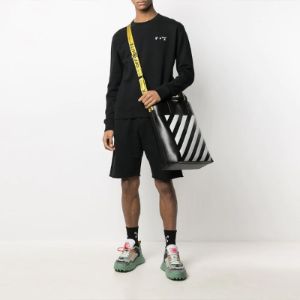Off-White Logo Leather Tote 'Black' OMNA151R21LEA0011001 sold by KicksCrew