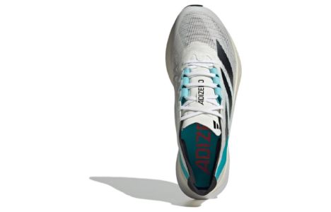 Adidas Adizero Boston 12 Running Shoes 'White Light Aqua' ID4237 sold by KicksCrew