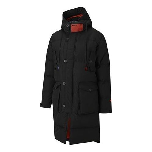 Puma x Attempt Padded Down Jacket 'Black Red' 598253-01 sold by KicksCrew