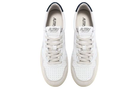 (WMNS) Autry Medalist Low Leather 'White Suede Blue' AULW-LS28 sold by KicksCrew
