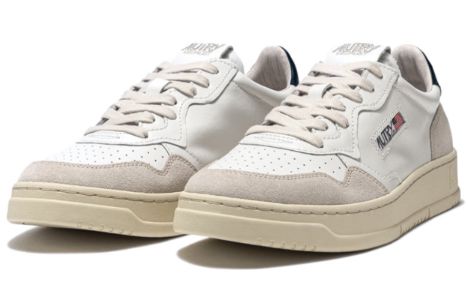 (WMNS) Autry Medalist Low Leather 'White Suede Blue' AULW-LS28 sold by KicksCrew