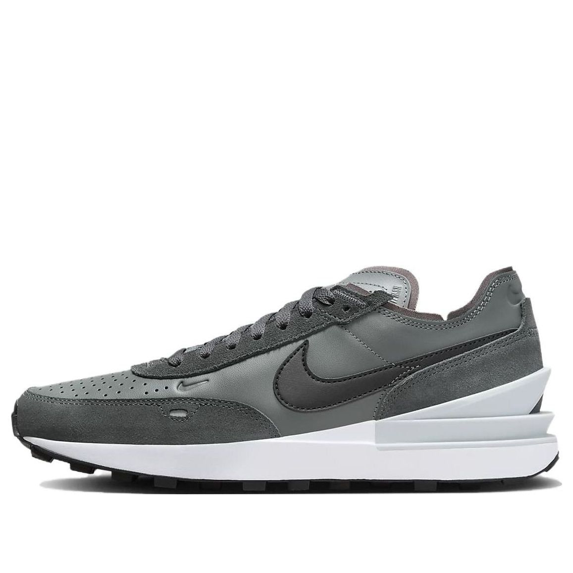 Nike Waffle One Leather 'Iron Grey' DX9428-003 sold by KicksCrew