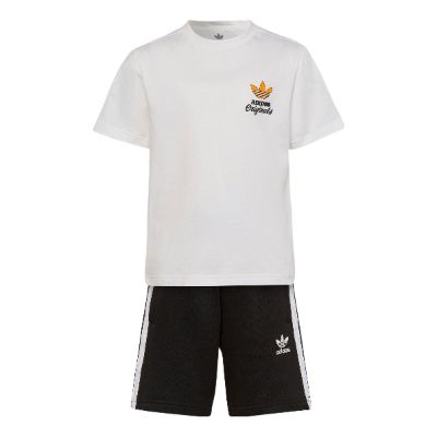 (PS) adidas originals Logo Sport Set 'White Black' HL9343 sold by KicksCrew