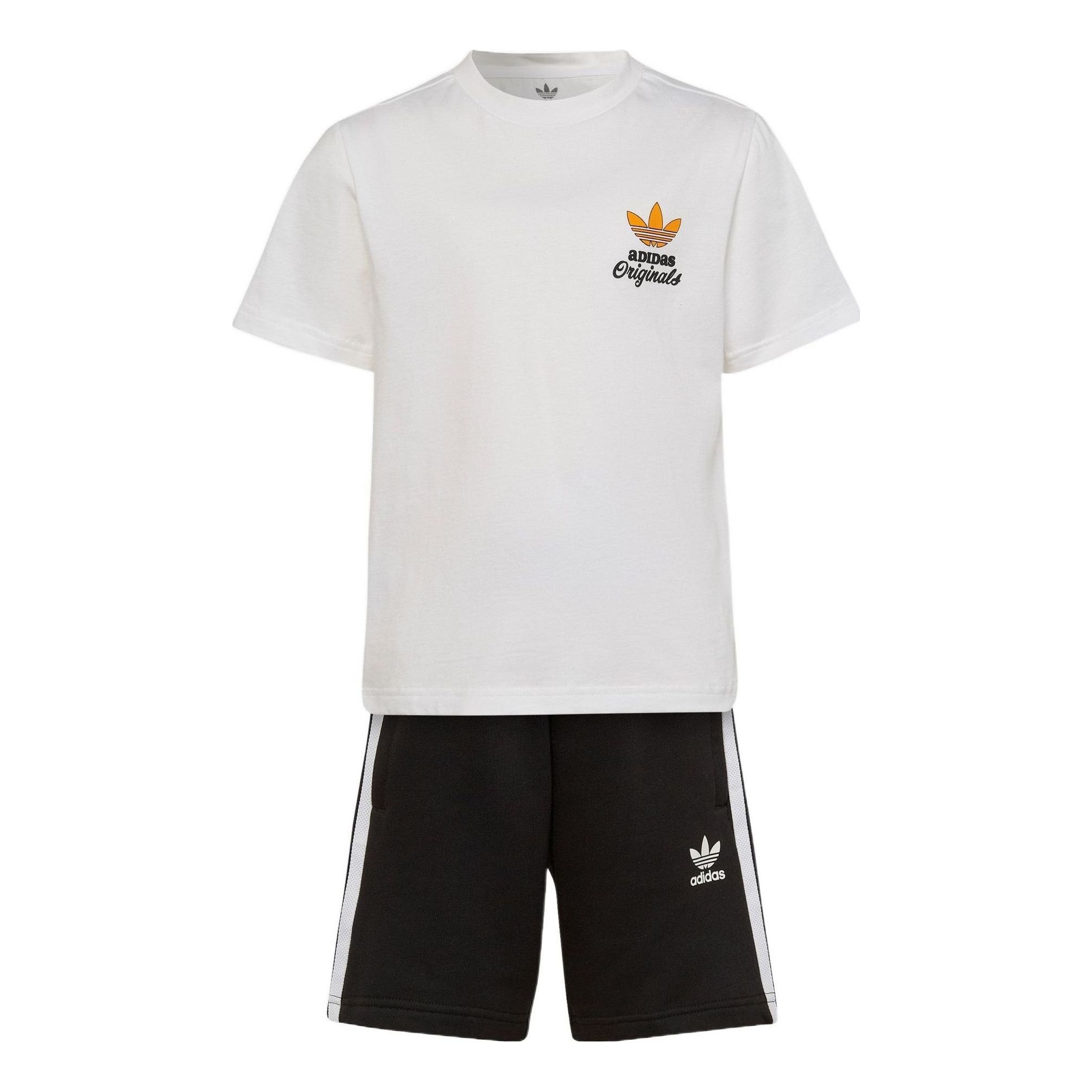 (PS) adidas originals Logo Sport Set 'White Black' HL9343 sold by KicksCrew