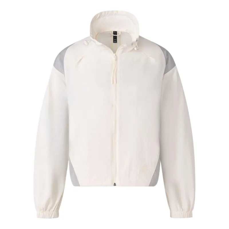 (WMNS) adidas Woven Jacket 'White Grey' JP1456 sold by KicksCrew