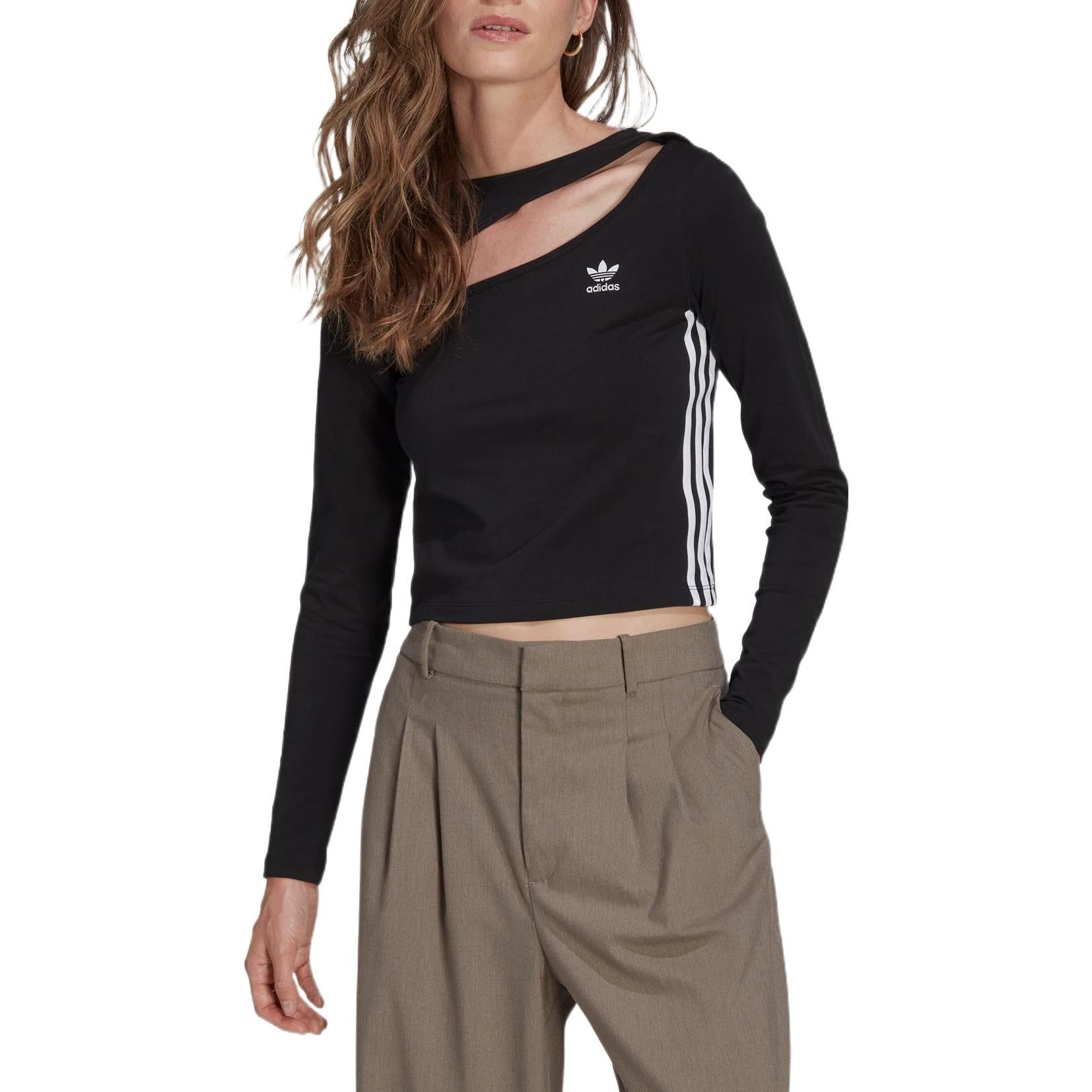 (WMNS) adidas originals Centre Stage Cutout Top 'Black' II6085 sold by KicksCrew product image thumbnail 2