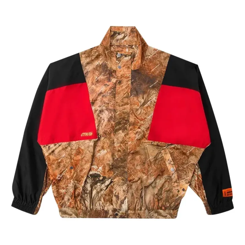 HERON PRESTON Camouflage Track Jacket 'Multicolor' HMEA026S197410138888 sold by KicksCrew