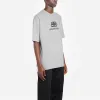 Balenciaga Interlocked BB Regular Fit T-shirt 'Grey' 578139TGV751300 sold by KicksCrew