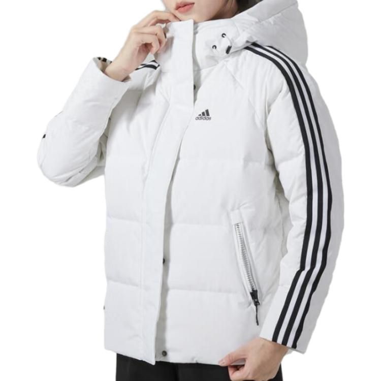 (WMNS) Adidas Three Stripes Puffer Down Jackets 'White' IT8721 sold by KicksCrew product image thumbnail 4