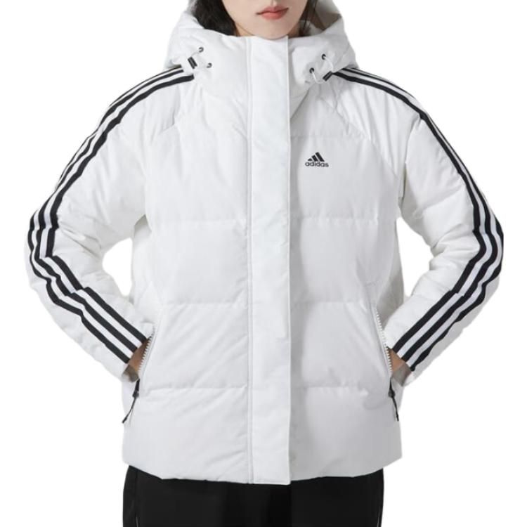 (WMNS) Adidas Three Stripes Puffer Down Jackets 'White' IT8721 sold by KicksCrew product image thumbnail 3