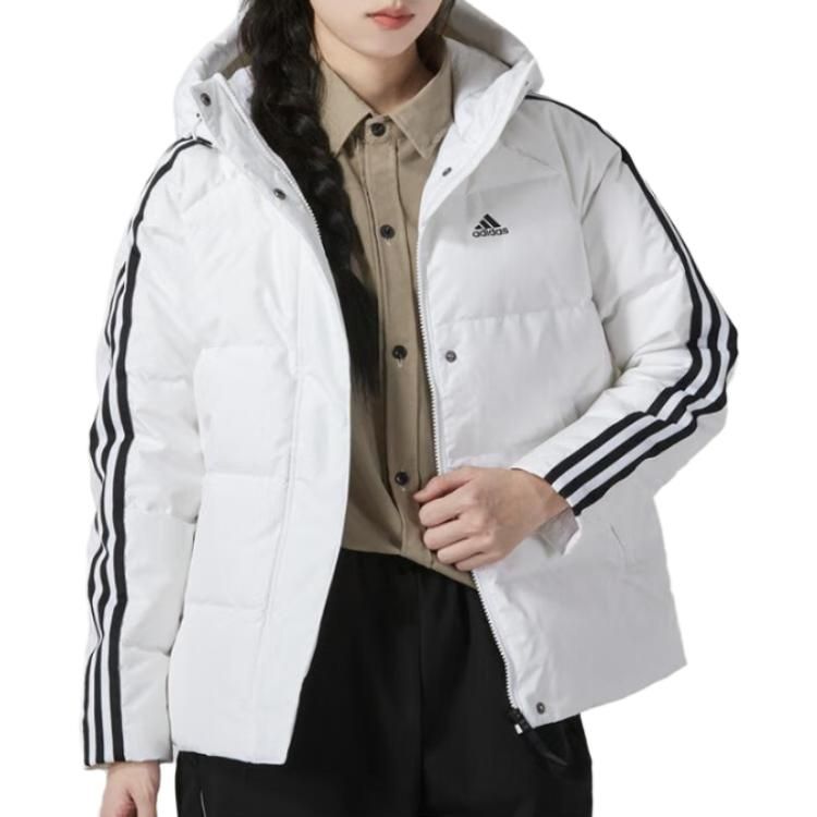 (WMNS) Adidas Three Stripes Puffer Down Jackets 'White' IT8721 sold by KicksCrew product image thumbnail 2