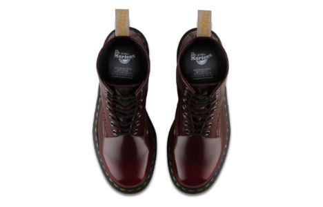 (WMNS) Dr. Martens Vegan 1460 'Cambridge Brush - Cherry Red' 24226600 sold by KicksCrew