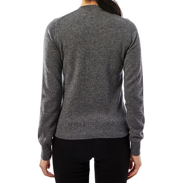 (WMNS) COMME des GARCONS PLAY Cardigan Red Emblem 'Grey' AZ-N007-051-3 sold by KicksCrew product image thumbnail 4