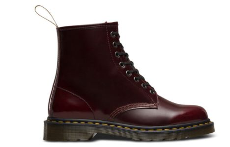 (WMNS) Dr. Martens Vegan 1460 'Cambridge Brush - Cherry Red' 24226600 sold by KicksCrew