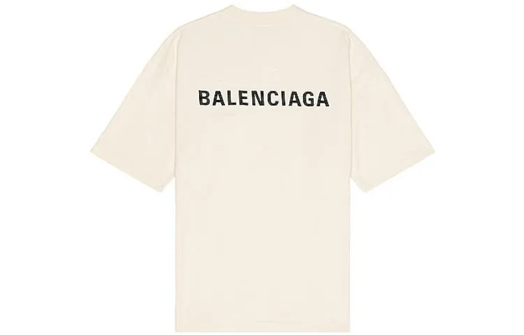 Balenciaga Logo T-Shirt Medium Fit 'Beige' 612966TMVF49069 sold by KicksCrew product image thumbnail 2