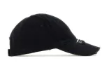 (WMNS) Balenciaga Distressed Brim Cap 'Black' 744300410B21077 sold by KicksCrew