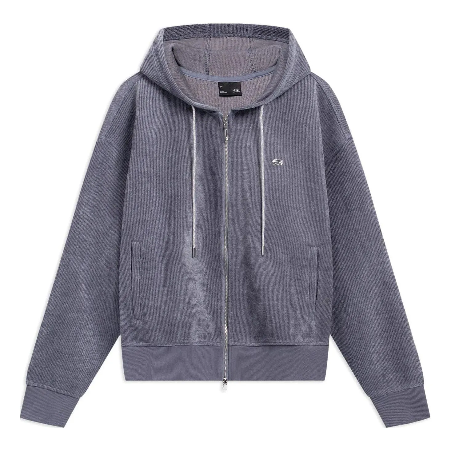 (WMNS) Li-Ning Small Logo Woven Hooded Jacket 'Purple' AWDT022-3 sold by KicksCrew