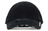 (WMNS) Balenciaga Distressed Brim Cap 'Black' 744300410B21077 sold by KicksCrew