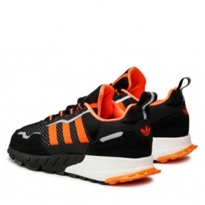 Adidas ZX 1K Boost 'Black Solar Orange' H00428 sold by KicksCrew