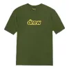 Drew House Secret T-shirt 'Army Green' DR-FW20-197 sold by KicksCrew