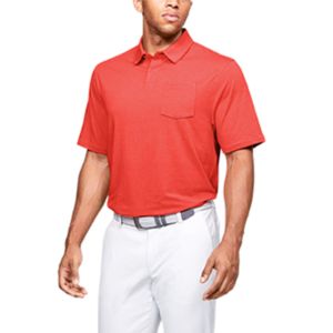 Under Armour Charged Cotton Scramble Polo Shirt 'Beta Red' 1321111-628 sold by KicksCrew