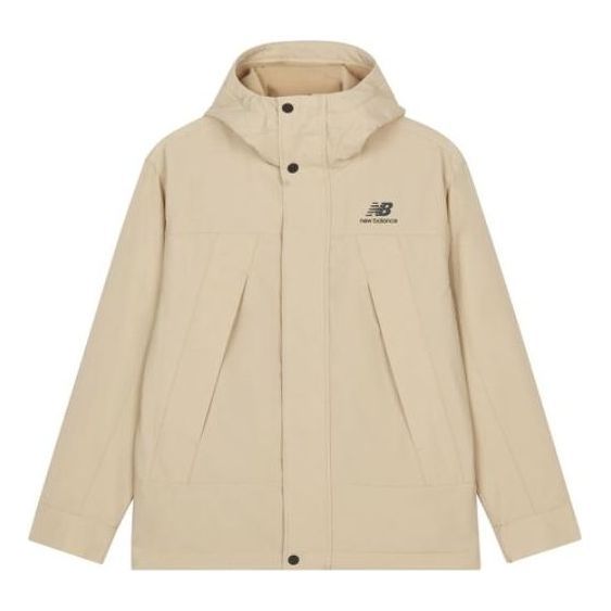 New Balance Logo Print Windproof Jacket 'Beige' AMJ23357-INC sold by KicksCrew