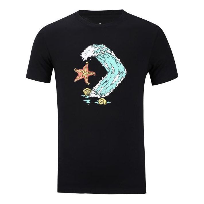 Converse Star Chevron Ocean T-Shirt 'Black' 10008087-A01 sold by KicksCrew