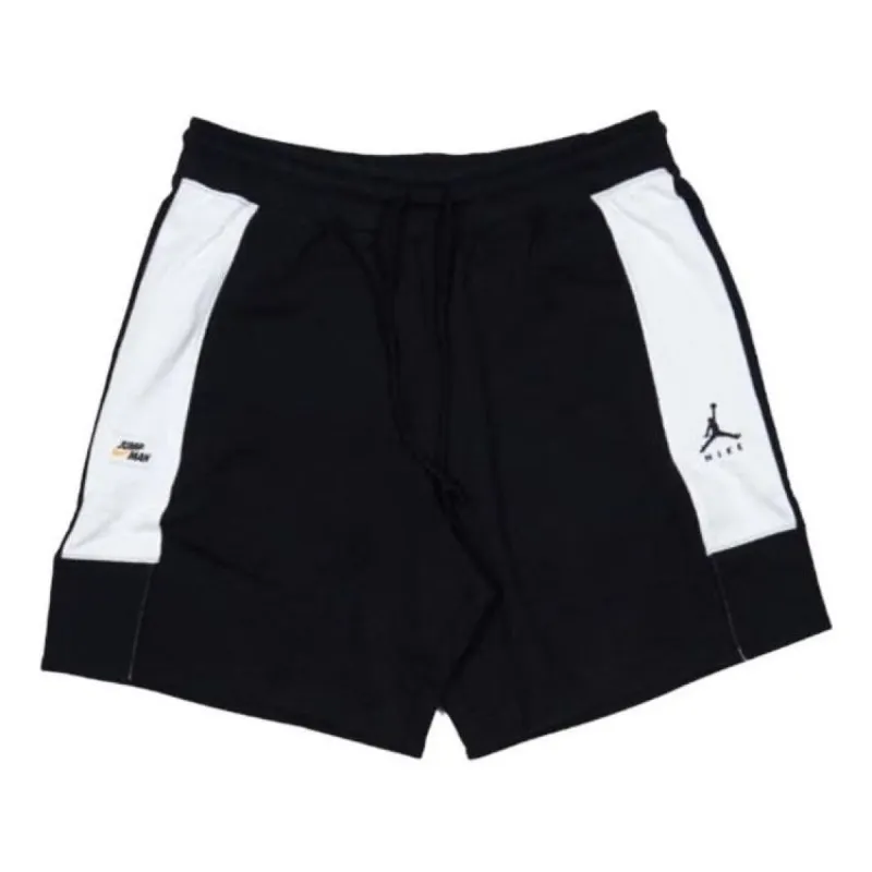 Air Jordan Jumpman Logo Fleece Shorts 'Black White' DA7205-010 sold by KicksCrew