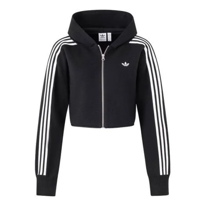 (WMNS) adidas Originals Premium Zipper Hoodie 'Black' JI7061 sold by KicksCrew