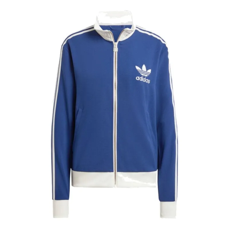 (WMNS) adidas originals Premium Crepe Track Top 'Dark Blue' IR6123 sold by KicksCrew