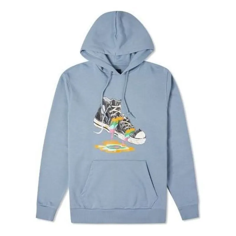 Converse Paint Drip Graphic Pullover Hoodie 'Vintage Blue' 10022937-A03 sold by KicksCrew