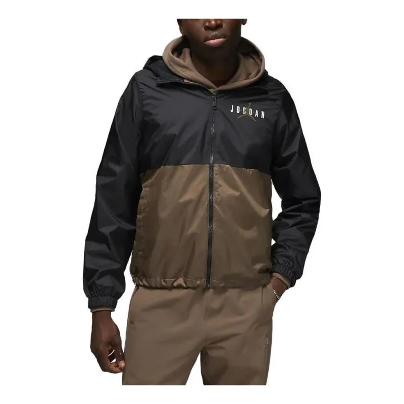 Air Jordan Essentials Woven Jacket 'Black Olive' DV7650-485 sold by KicksCrew