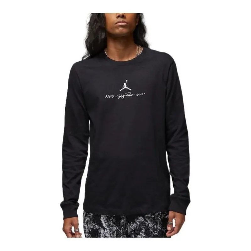 Air Jordan Dri-FIT Sport Graphic Long-Sleeve T-Shirt 'Black' DV8446-010 sold by KicksCrew