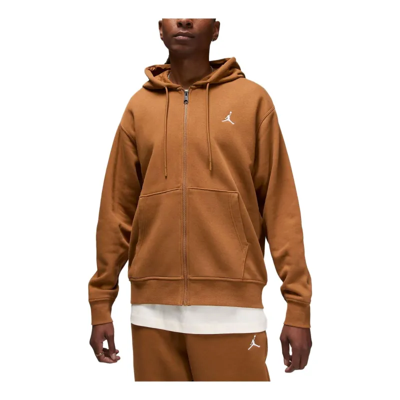 Air Jordan Brooklyn Fleece Full-Zip Hoodie 'Tan' FJ7771-281 sold by KicksCrew