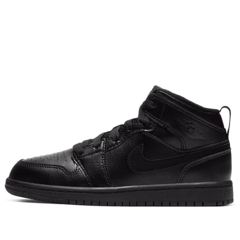 (PS) Air Jordan 1 Mid 'Black' 640734-090 sold by KicksCrew