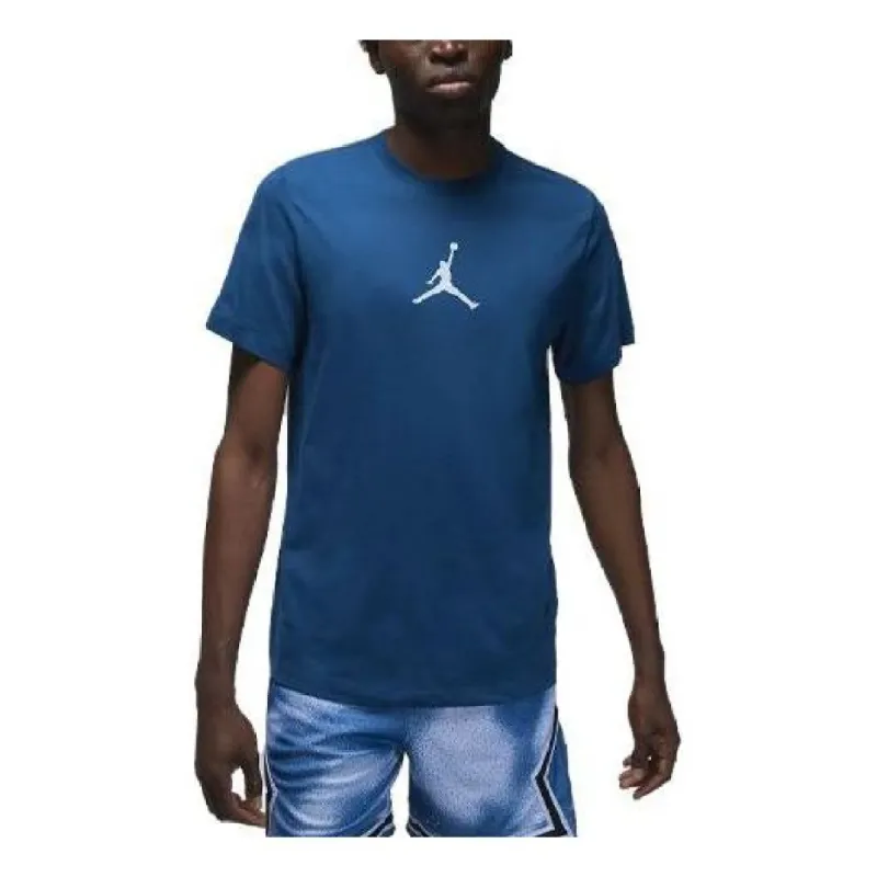 Air Jordan Jumpman Logo T-Shirt 'French Blue' CW5190-427 sold by KicksCrew
