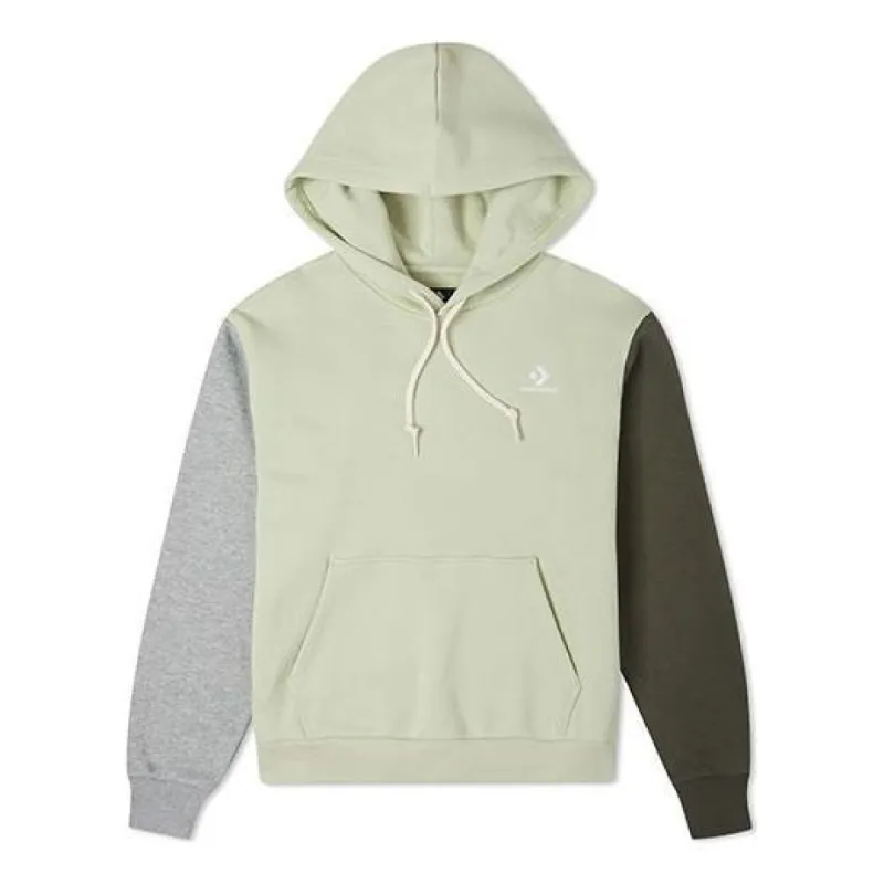 (WMNS) Converse Embroidered Star Chevron Pullover Hoodie 'Olive' 10023912-A01 sold by KicksCrew