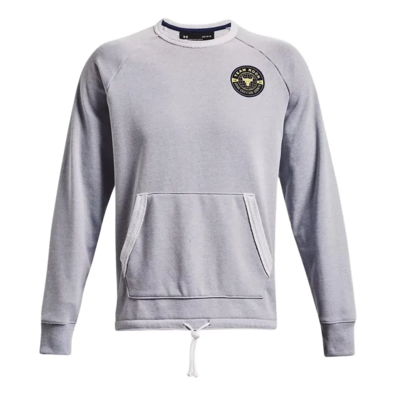 Under Armour Project Rock Heavyweight Terry Sweatshirt 'Grey' 1370452-011 sold by KicksCrew