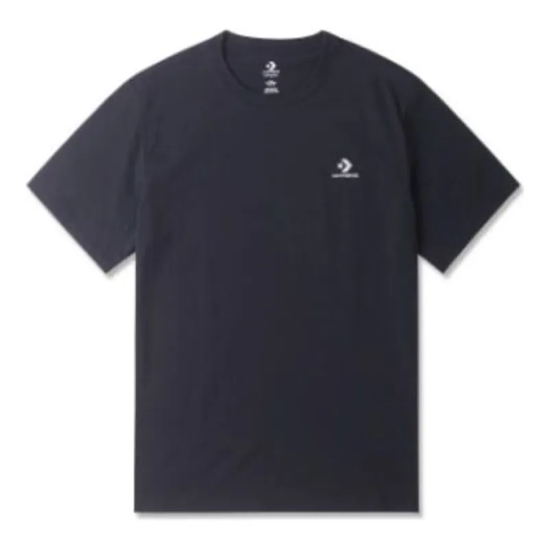 Converse Go-To Embroidered Star Chevron Standard-Fit T-Shirt 'Black' 10023876-A01 sold by KicksCrew