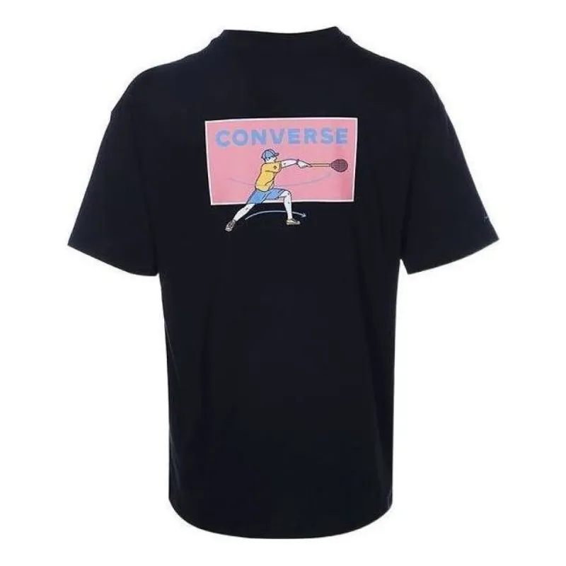 Converse Jack Purcell Graphic T-Shirt 'Black' 10022782-A02 made by Converse