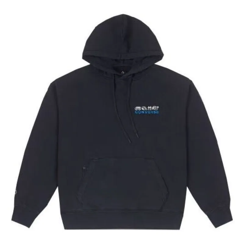 Converse Logo Skate Hoodie 'Black' 10026551-A01 sold by KicksCrew